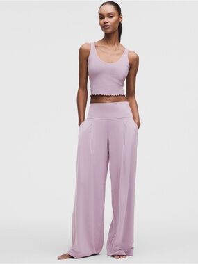Lululemon Wide-Leg Palazzo Pant in Light Magenta *Short 27.5 inseams